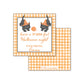 Have a Purrr-fect Halloween - orange gingham Gift Tag
