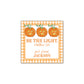 Be the Light - orange gingham Gift Tag