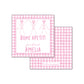 Bone Appetit - pink gingham Gift Tag