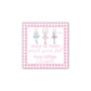Point Your Feet - pink gingham Gift Tag