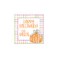 Happy Halloween Pumpkin - plaid Gift Tag