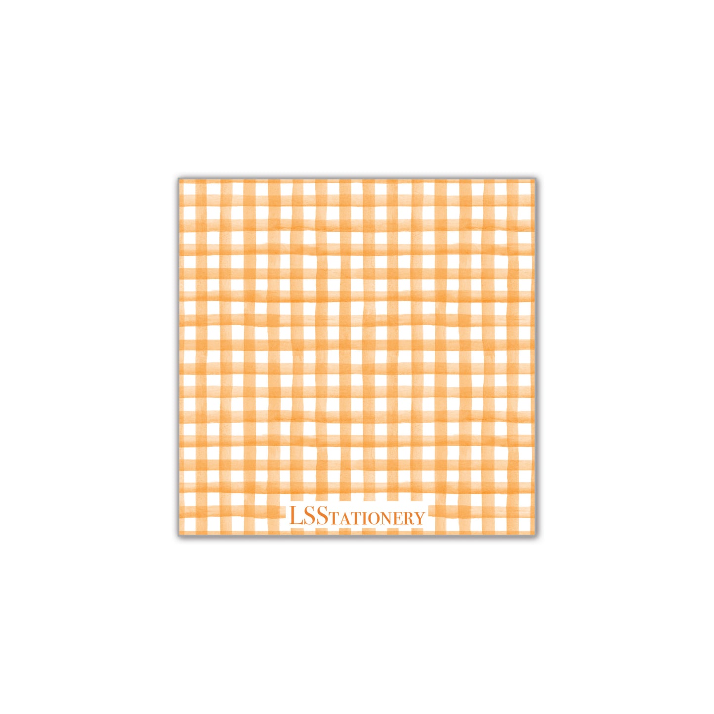 Duck Duck BOO - orange gingham Gift Tag