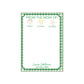 Green Gingham Notepad