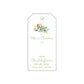 Garland with Lights Solid Back Gift Tag
