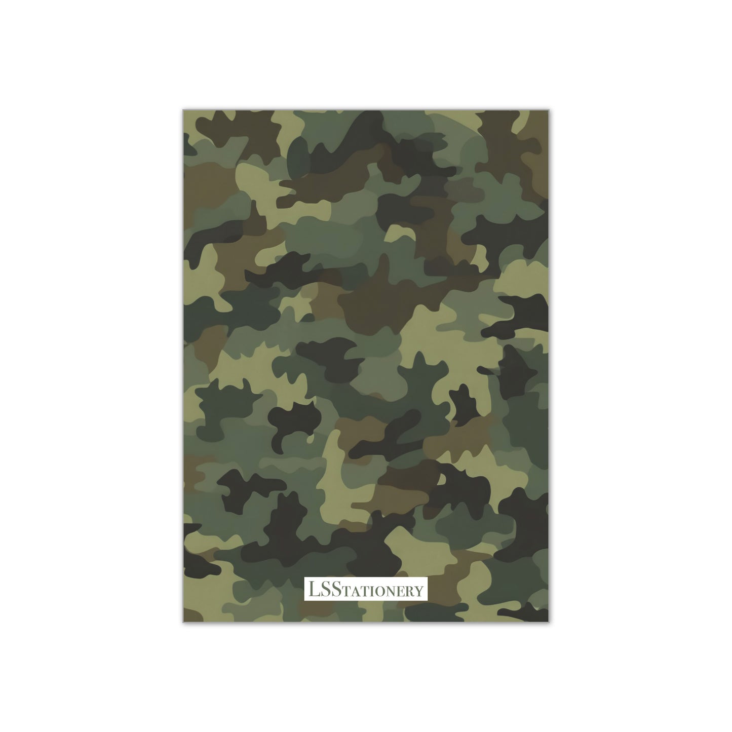Hunting with Camouflage Back Invitation