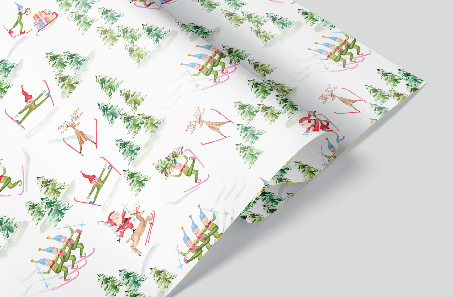 North Pole Goes on Vacation Wrapping Paper Pre-Order