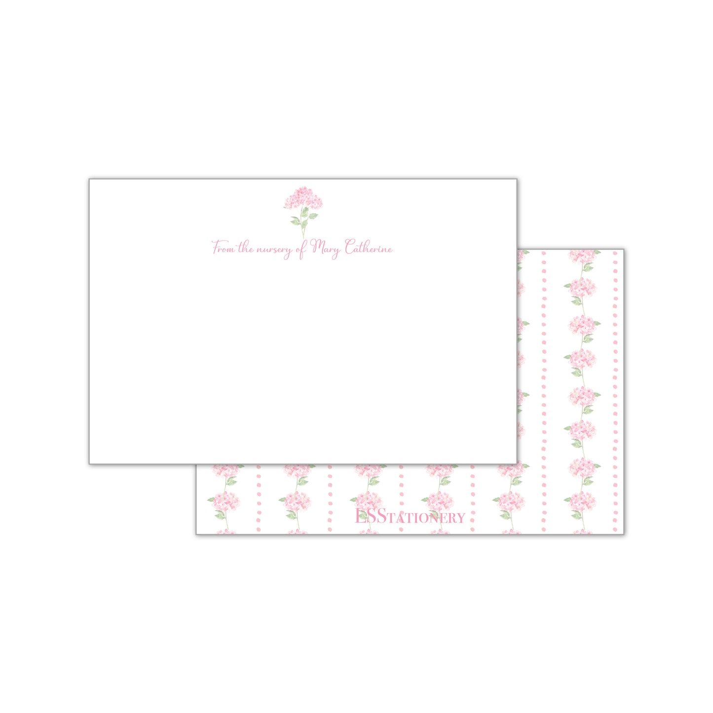Pink Hydrangea Notecard